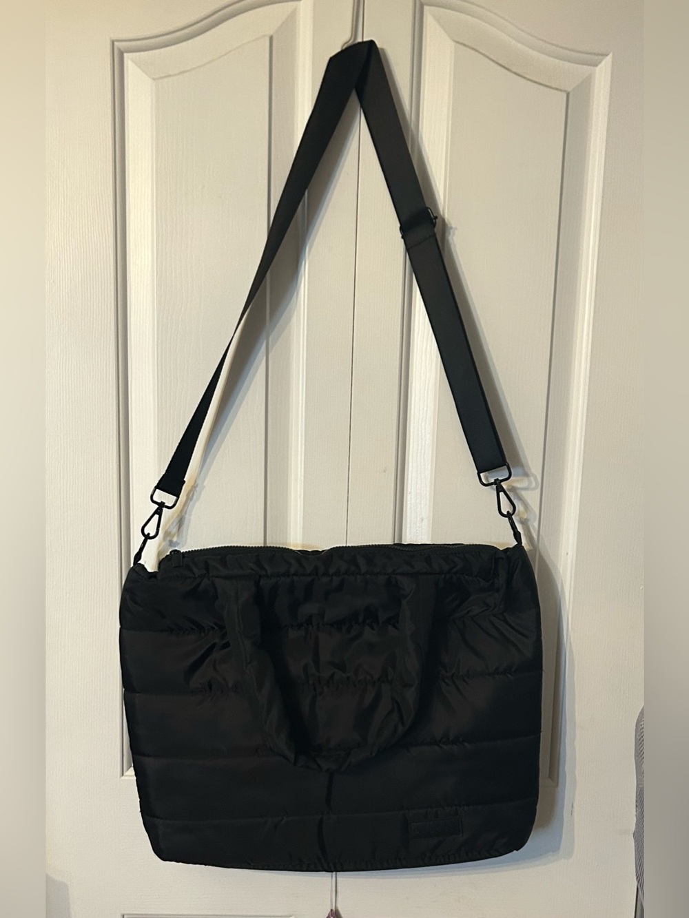 Bugatti Black Quilted Tote